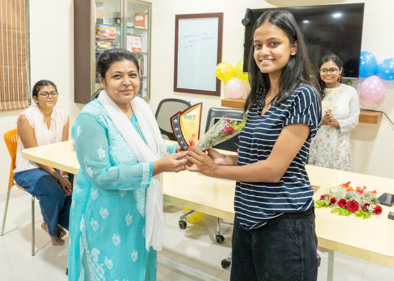 OET achievers at Balaji Academy, Vadodara